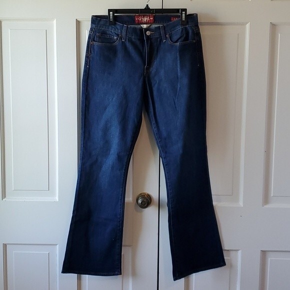NWT Lucky Brand Sofia Boot Cut jeans SIZE 12 DARK WASH MID RISE - Picture 1 of 12